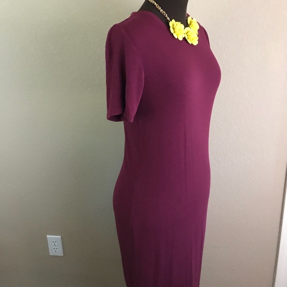 Old Navy Burgundy Knit Dress Size L - Picture 3 of 8